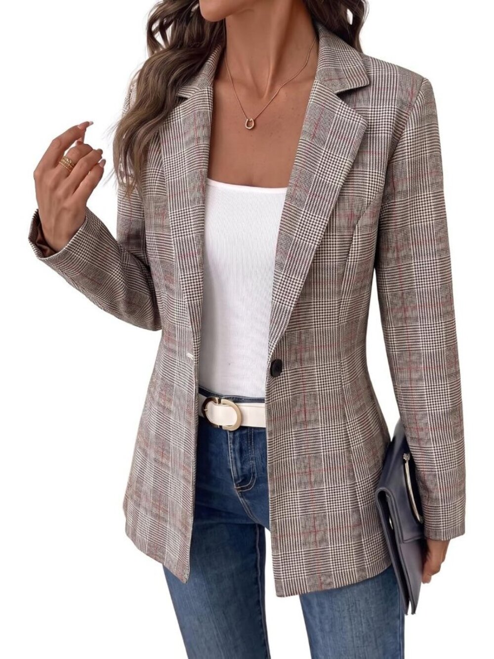 Chic Women's Blazer - Business Casual Office Coat, Stylish Work Jacket for All